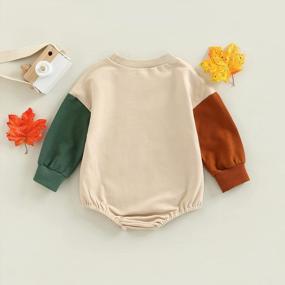 img 2 attached to Get Your Little One Ready For Valentine'S Day With Kuriozud'S Newborn Funny Letter Sweatshirt Romper
