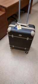 img 10 attached to Hand luggage trolley "Tour Vintage" small (S) with leather straps PROFFI TRAVEL PH10485, brown