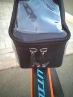img 1 attached to West Biking Bike Waterproof Frame Mount Phone Bag with 7" Touch Screen Access, Gray review by Ewa Sikora ᠌