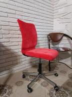 img 1 attached to Office chair Bureaucrat CH-330M, upholstery: textile, color: blue velvet review by Velizar Stavrev ᠌