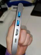 img 3 attached to Baseus Thunderbolt C+ Pro USB Hub (CAHUB-L0G), 5-Port, Gray review by Danuta Moskwa ᠌
