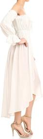 img 1 attached to 👗 Anna Kaci Womens Off-Shoulder Renaissance Peasant Dress