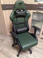 img 1 attached to Gaming chair COUGAR Armor ONE X, upholstery: imitation leather, color: black/green review by Bogusawa Spalitabaka ᠌