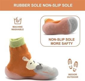 img 1 attached to Babycare Toddler Slippers Non Skid Numeric_4_Point_5 Boys' Shoes via Slippers