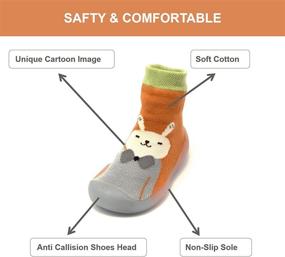 img 2 attached to Babycare Toddler Slippers Non Skid Numeric_4_Point_5 Boys' Shoes via Slippers