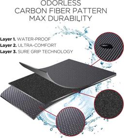 img 2 attached to 🚗 Custom All-Weather Floor Mats Liners for Tesla Model Y Driver, Passenger, 2nd Row Trunk - Non-Slip, Multi-Layer Design by Homeland Hardware (2020-2021-2022) - US Small Business