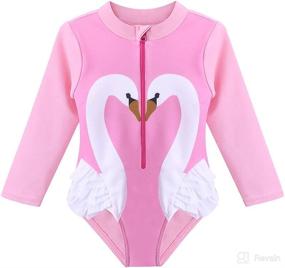 img 4 attached to HUAANIUE Swimsuit Rashguard Swimwear One Piece Apparel & Accessories Baby Boys in Clothing