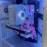 img 1 attached to CPU cooler ID-COOLING SE-224-XTS White, white review by Micha Skolimowski ᠌