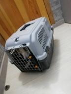 img 2 attached to Clipper carrier for cats and dogs MPS Skudo 2 36x35x55 cm 55 cm 35 cm 36 cm grey/white 12 kg 1.68 kg review by Ingrid Gajdoov ᠌