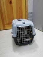 img 3 attached to Clipper carrier for cats and dogs MPS Skudo 2 36x35x55 cm 55 cm 35 cm 36 cm grey/white 12 kg 1.68 kg review by Ingrid Gajdoov ᠌