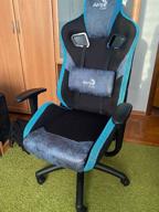 img 1 attached to Gaming computer chair AeroCool Count, upholstery: imitation leather/textile, color: burgundy red review by Erzsbet Sugr ᠌