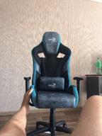 img 1 attached to Gaming computer chair AeroCool Count, upholstery: imitation leather/textile, color: burgundy red review by Dimitar Kuzmanov ᠌