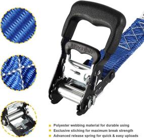 img 2 attached to Partsam Ratchet Straps Heavy Strength Motorcycle & Powersports and Accessories