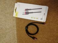 img 2 attached to Cable Baseus Cafule USB - Lightning, 1 m, black/red review by Stanislaw Komorowski ᠌