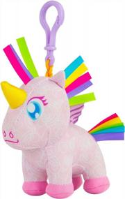 img 3 attached to Unicorn Doodle Bear Clip-On Plush Toy With Washable Mini Marker - Original Design