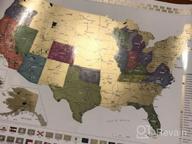 img 1 attached to Scratch Off World & US National Parks Map - 24X17 Laminated Poster W/Flags, Coloring Pages & Scratch Tool - Perfect Traveler Gift! review by Mitch Warner