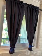 img 1 attached to Anjee Blackout Curtains For Bedroom 63 Inches Length Solid Plain Navy Blue Window Curtains Room Darkening Thermal Insulated Curtain Drapes 2 Panels Rod Pocket Drapery, Navy Blue 38X63 Inches review by Roberto Garrido