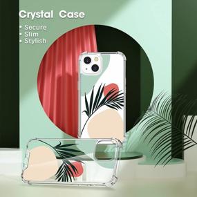 img 2 attached to Cutebe Clear Crystal Case For IPhone 13 - 6.1" (2021 Release) - Shockproof Hard PC+TPU Bumper Yellow-Resistant Protective Cover With Elegant Design For Girls And Women