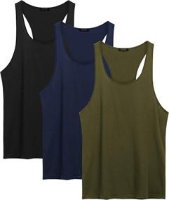 img 3 attached to COOFANDY Sleeveless Classic Men's Clothing with Cotton Performance for Shirts - The Best Choice