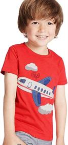 img 2 attached to Onlyso Toddler Little Chromatic Airplane Boys' Clothing via Tops, Tees & Shirts