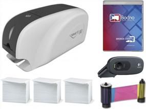 img 4 attached to IDP Smart 31 ID Card Printer & Complete Supplies Package With Bodno Bronze Edition ID Software
