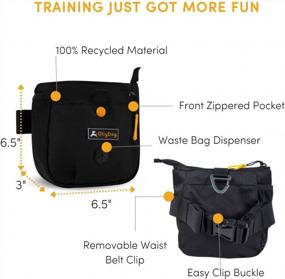 img 3 attached to Hands-Free Dog Training With OllyDog Backcountry Day Bag - Fanny Pack With Treat Pouch And Built-In Poop Bag Dispenser