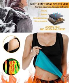 img 2 attached to Neoprene Women'S Sweat Vest - Sauna Suit For Hot Sweating, Waist Training And Body Shaping