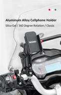 📱 ruigpro motorcycle phone holder: 360°rotation u-bolt base, sturdy aluminum alloy material, compatible with all smartphones without a case логотип