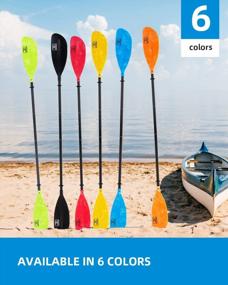 img 1 attached to OCEANBROAD Adjustable Kayak Paddle: 86In/220CM To 94In/240CM & Fixed 90In/230CM Oar With Leash - 1 Paddle