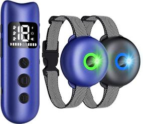 img 4 attached to 🐶 Waterproof Rechargeable Dog Training Collar with Remote - Haoteful Electric Shock Collar for Large, Medium & Small Dogs - 2000ft Range - 3 Modes: Beep, Vibration, Safe Shock