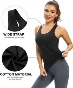 img 1 attached to Stay Supported And Stylish With AMVELOP'S 3 Pack Shelf Bra Tank Tops For Women