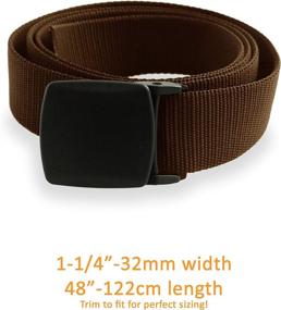 img 2 attached to 👖 Men's Belts by Thomas Bates: Outdoor-Friendly, Metal-Free, Breathable Accessories