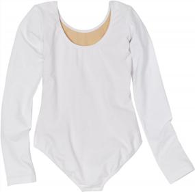 img 1 attached to 👚 Suzanna Long Sleeve Leotard for Big Girls by Sansha