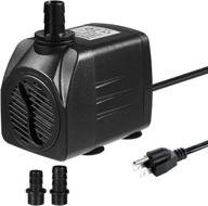 🐠 homvik 400gph submersible water pump: ultra quiet & efficient for aquariums, ponds, fishbowls, and fountains - 1500l/h, 25w, 2 nozzles, 2m lift height logo