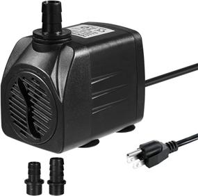 img 4 attached to 🐠 Homvik 400GPH Submersible Water Pump: Ultra Quiet & Efficient for Aquariums, Ponds, Fishbowls, and Fountains - 1500L/H, 25W, 2 Nozzles, 2M Lift Height