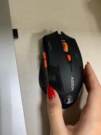 img 1 attached to Rechargeable wireless optical mouse, AZZOR black, silent, 2400dpi, side shortcuts, USB 2.4GHz review by Iveta Smatralova ᠌