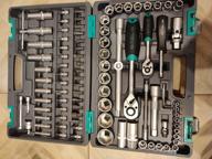 img 1 attached to Bit and socket set Stels Tool set, 1/2", 1/4", CrV, plastic case 94 pcs, Stels, 94 pcs, black review by Micha Szymaski ᠌