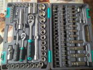 img 1 attached to Bit and socket set Stels Tool set, 1/2", 1/4", CrV, plastic case 94 pcs, Stels, 94 pcs, black review by Boyan Teoharov ᠌