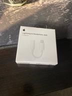 img 1 attached to Adapter / adapter Apple Lightning (M) - mini jack 3.5 (F), 0.1 m, white review by Kiril Veronikov ᠌