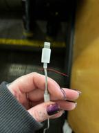 img 1 attached to Adapter / adapter Apple Lightning (M) - mini jack 3.5 (F), 0.1 m, white review by Czeslawa Progress ᠌