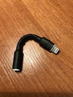 img 1 attached to Adapter / adapter Apple Lightning (M) - mini jack 3.5 (F), 0.1 m, white review by Dimitar Gyurov ᠌