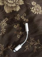 img 1 attached to Adapter / adapter Apple Lightning (M) - mini jack 3.5 (F), 0.1 m, white review by Wiktor Lisowicz ᠌