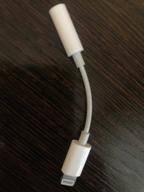 img 1 attached to Adapter / adapter Apple Lightning (M) - mini jack 3.5 (F), 0.1 m, white review by Stanislaw Mirzalek ᠌