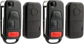 img 3 attached to Upgrade Your Vehicle Security: KeylessOption Pack Of 2 Replacement Remote Key Shells - Hassle-Free Solution!