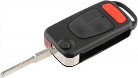 img 1 attached to Upgrade Your Vehicle Security: KeylessOption Pack Of 2 Replacement Remote Key Shells - Hassle-Free Solution!