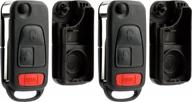 upgrade your vehicle security: keylessoption pack of 2 replacement remote key shells - hassle-free solution! logo