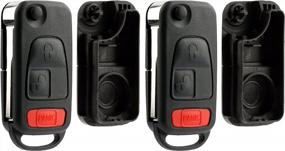 img 4 attached to Upgrade Your Vehicle Security: KeylessOption Pack Of 2 Replacement Remote Key Shells - Hassle-Free Solution!