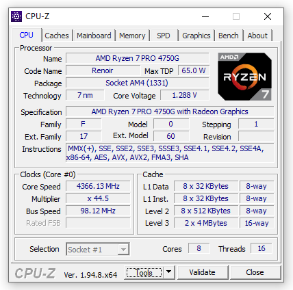 img 1 attached to Ryzen 4750G Processor 3 6Ghz Threads review by Jnis Pimberis ᠌