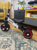 img 1 attached to JUNION Stepni children's 3 in 1 transforming balance bike, orange review by Ada Sz ᠌