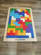 img 1 attached to Puzzles for kids Rainbow Kids Tetris Montessori educational toys review by Ada Dudek